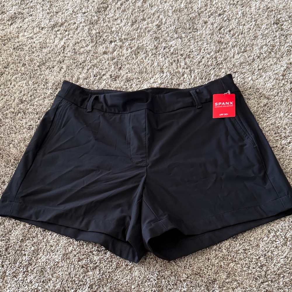 NWT Spanx Women's 4”  Black Shorts